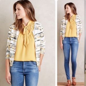Anthropologie Moth Zip Cardigan